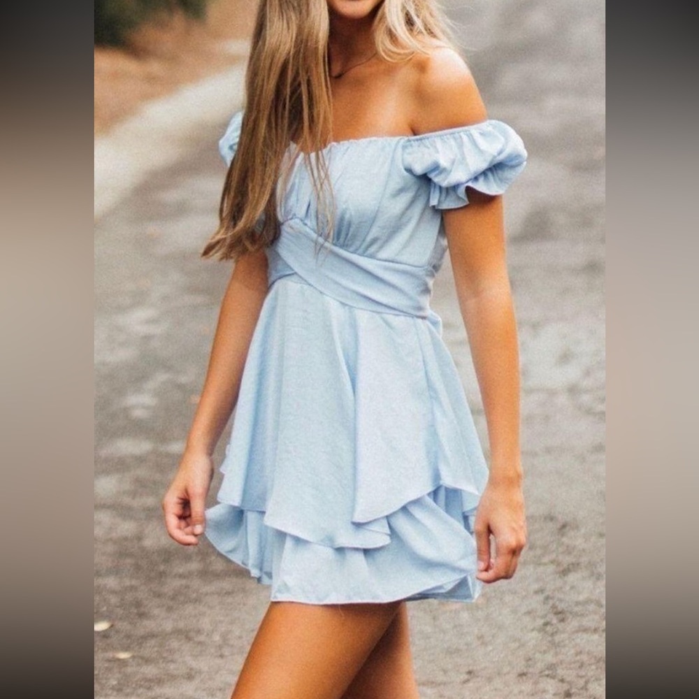 Blue dress